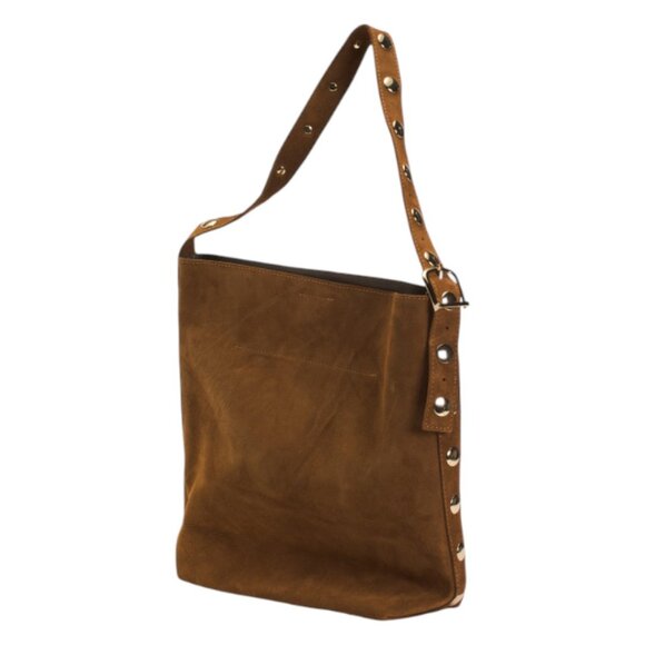CHEVAL Made In Italy Suede Hobo With Studs - Picture 3 of 3
